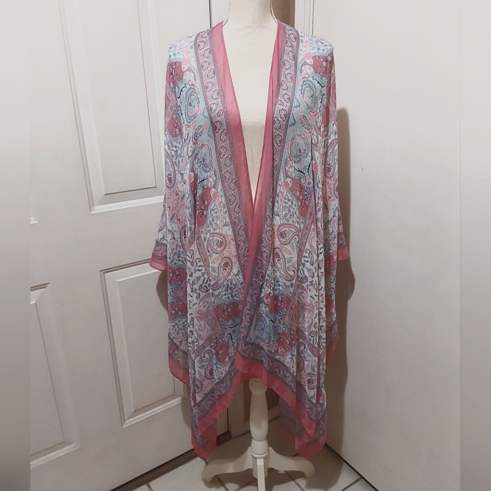 🌺 NEW Moss Rose OS Open Front Kimono/Coverup